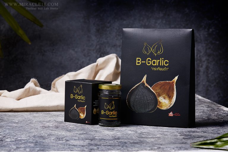 รับถ่ายภาพสินค้า ผลิตภัณฑ์ อาหาร B-Garlic